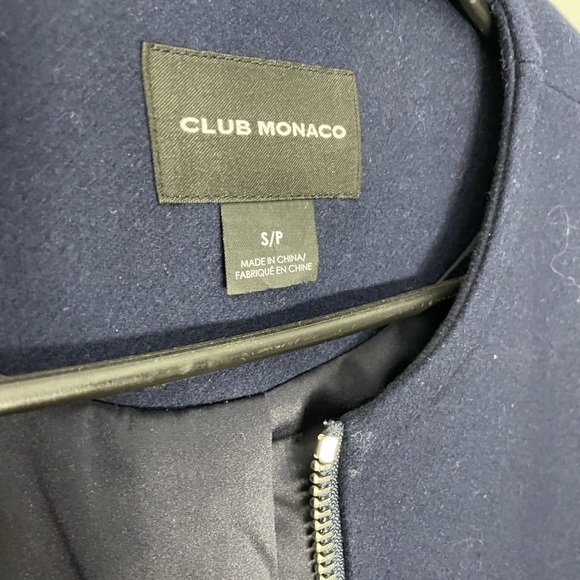 Club Monaco Wool and Feather Trim coat - Picture 9 of 10